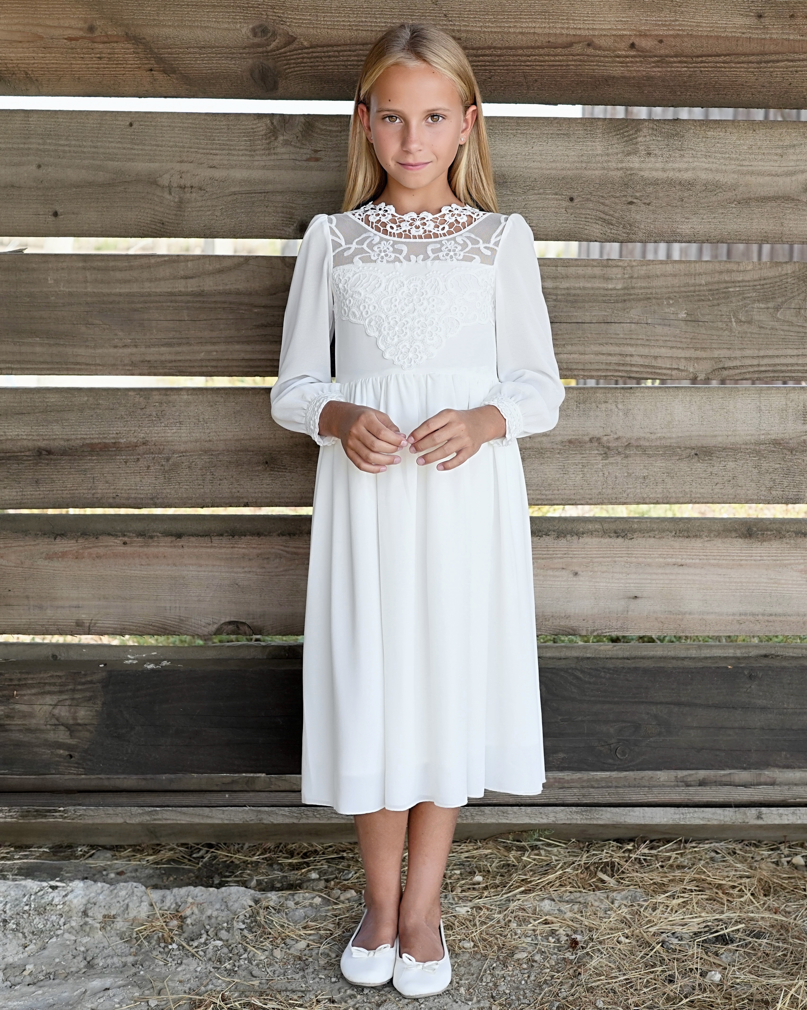Robe longue cérémonie fille 